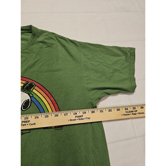 Peanuts Snoopy And Woodstock Irish Pot Of Gold Tshirt Sz Large St Patrick's Day - Picture 6 of 7
